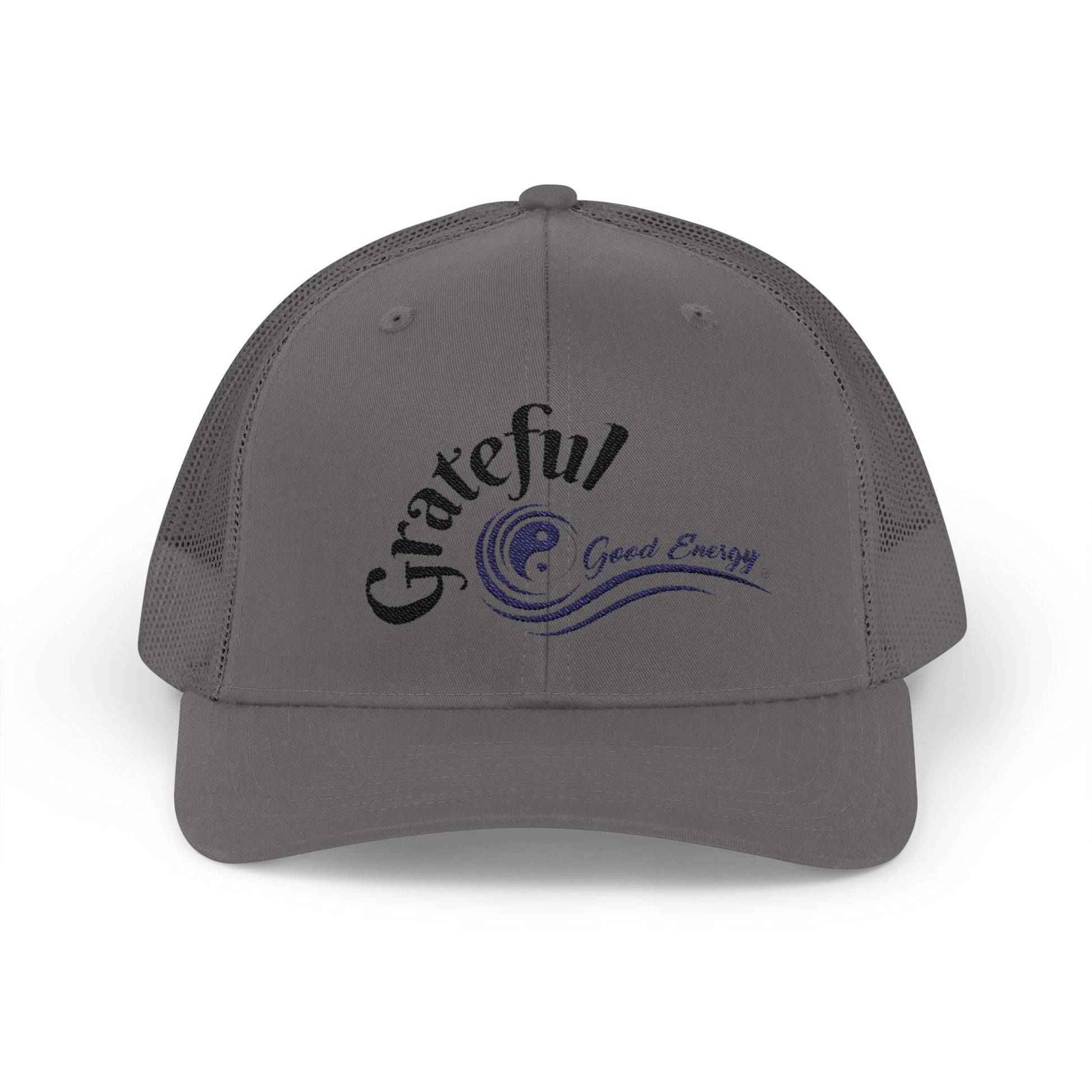 "Grateful" Good Energy Snapback Trucker Cap – A powerful mindset gift for yourself and others