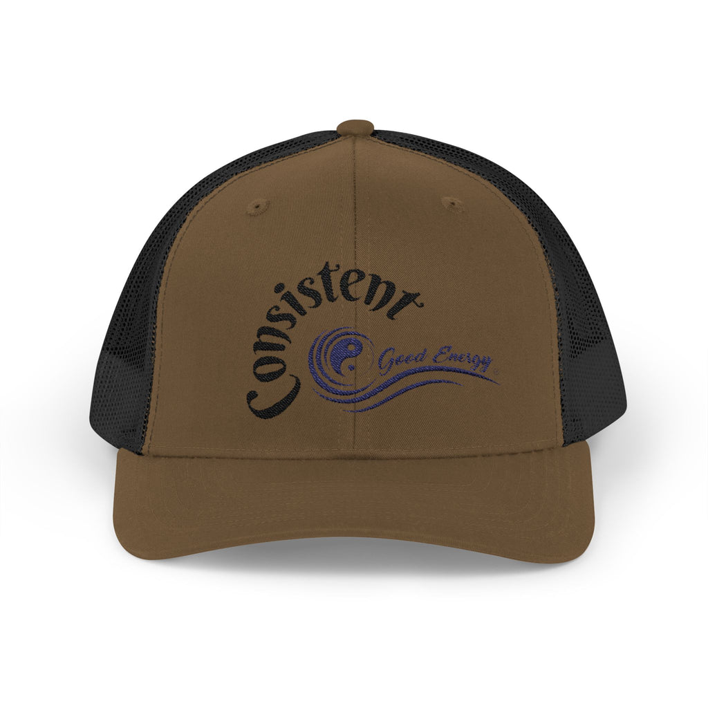 "Consistent" Good Energy Snapback Trucker Cap – Your Commitment to principles and values delivers results