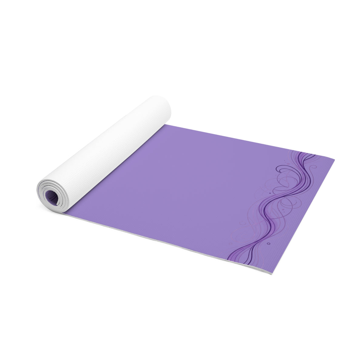 Yoga Mat — “Breathe, Focus, Relax” Foam Exercise Mat with Calming Yin/Yan Good Energy Design