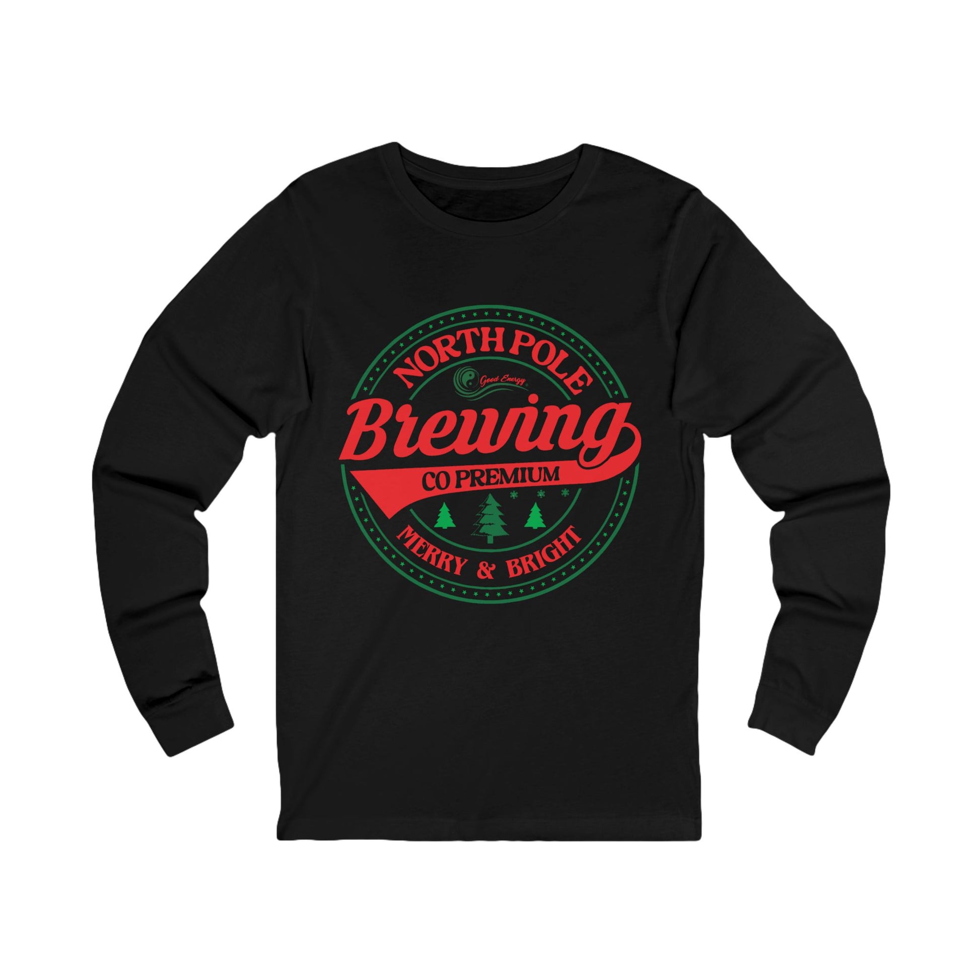 North Pole Brewing Long Sleeve Tee — Merry & Bright Holiday Beer Shirt