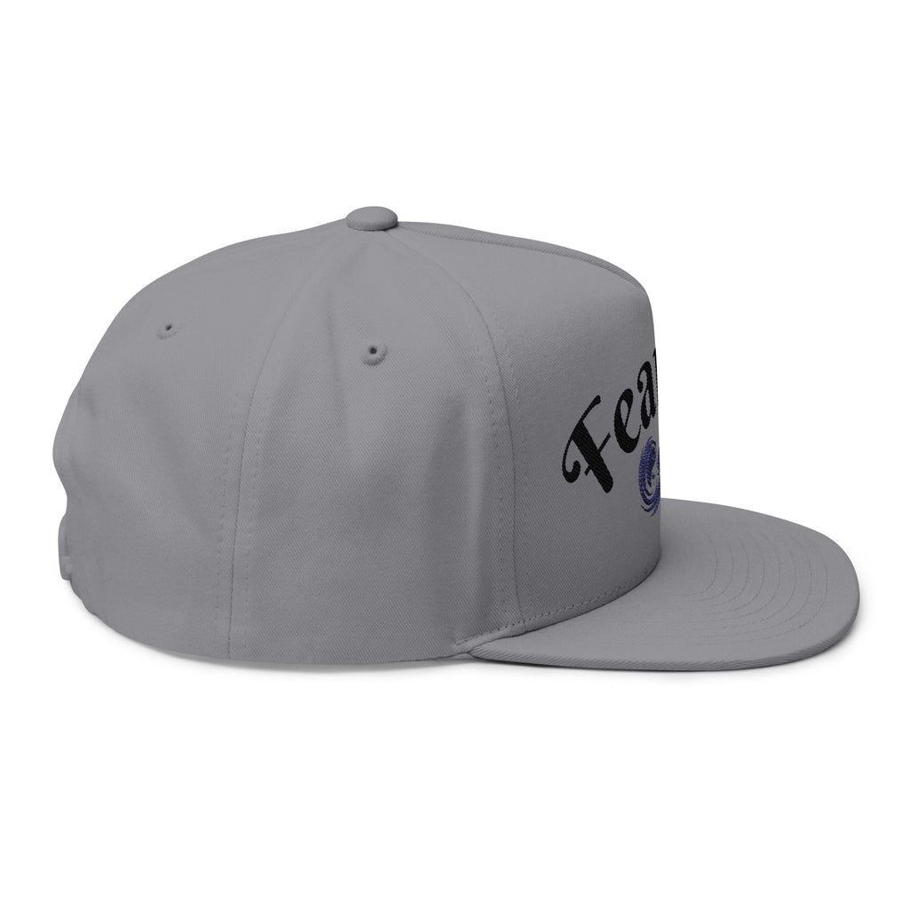 "Fearless" Embroidered Flat Bill Cap — "Fearless" Good Energy Snapback