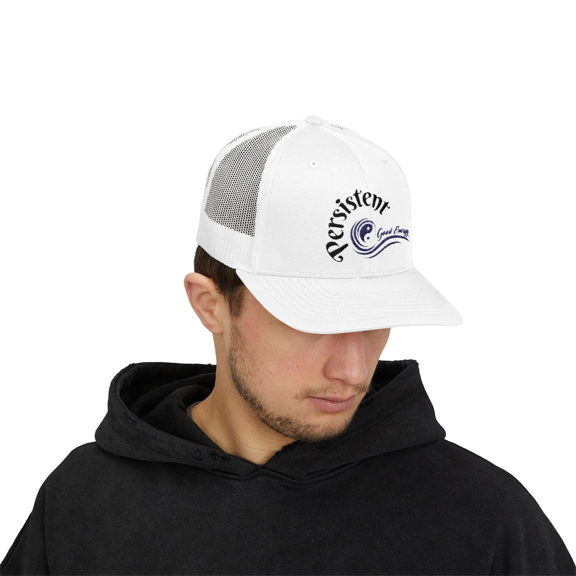 "Persistent" Good Energy Snapback Trucker Cap — Never Give Up, Never Give In