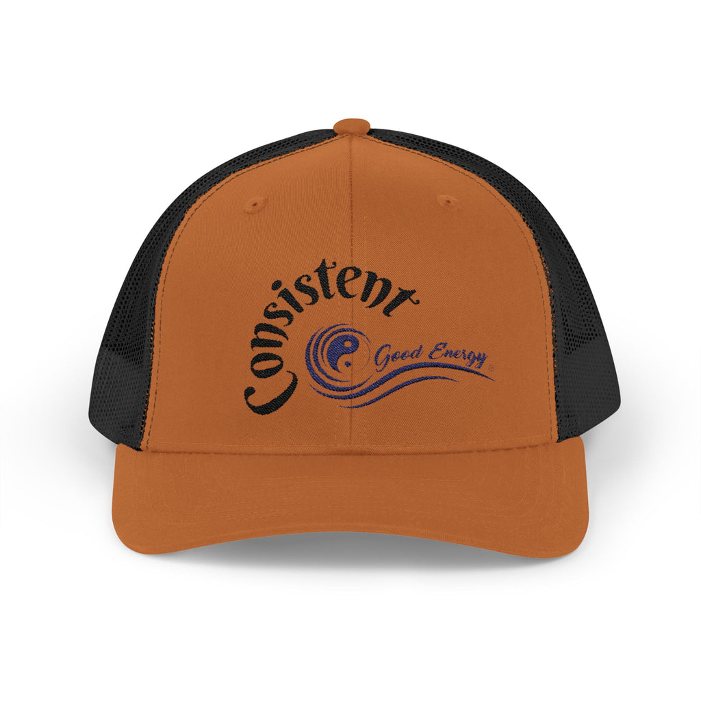 "Consistent" Good Energy Snapback Trucker Cap – Your Commitment to principles and values delivers results