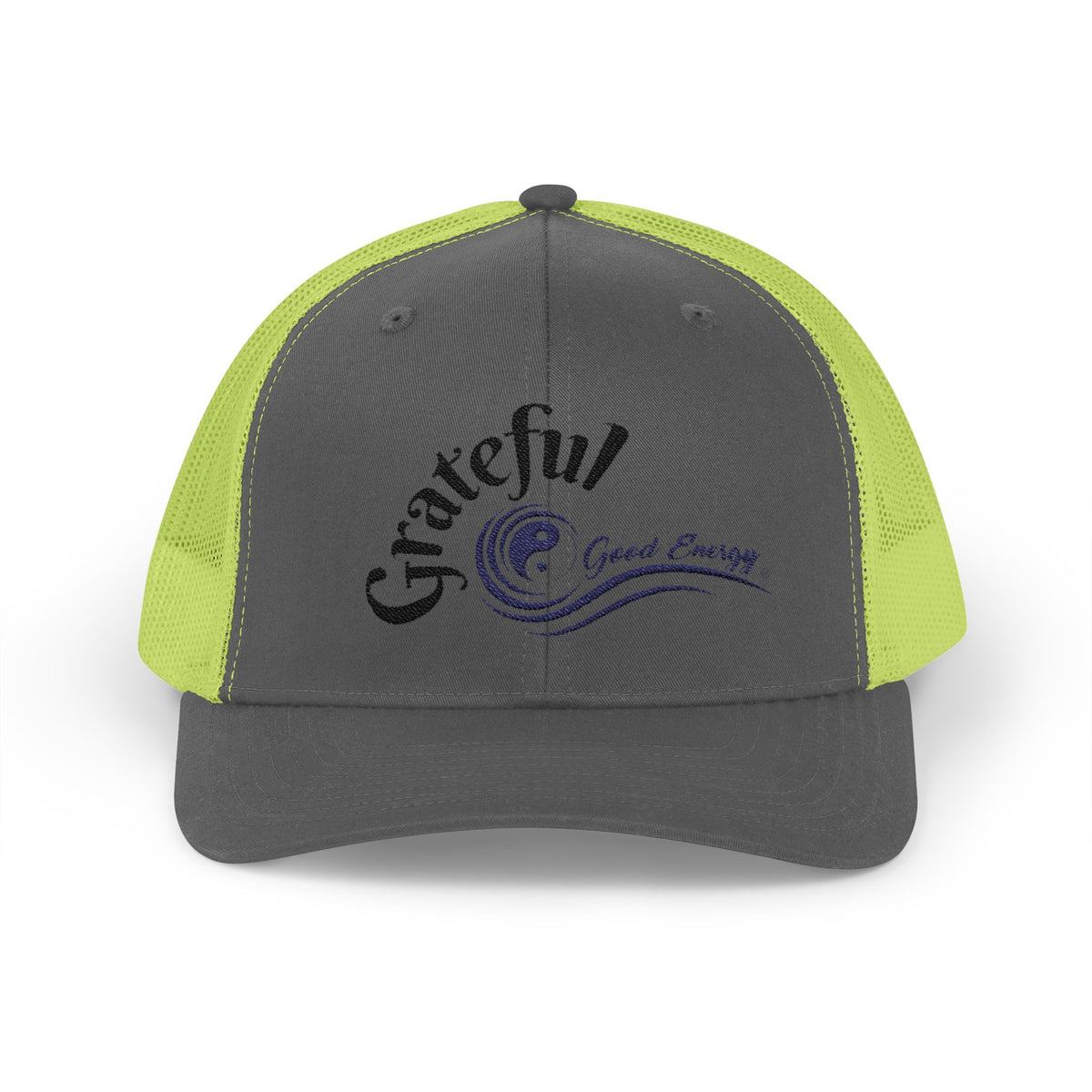 "Grateful" Good Energy Snapback Trucker Cap – A powerful mindset gift for yourself and others