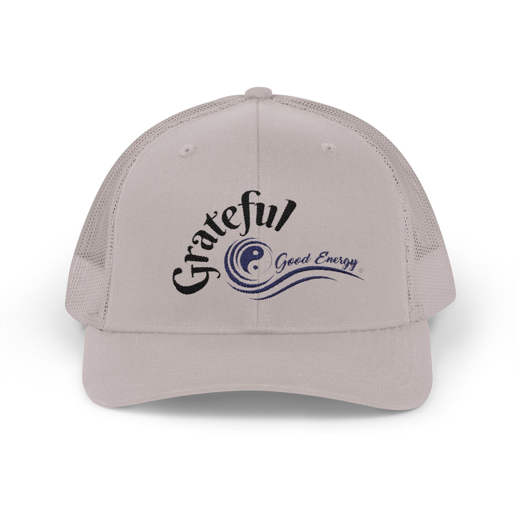 "Grateful" Good Energy Snapback Trucker Cap – A powerful mindset gift for yourself and others