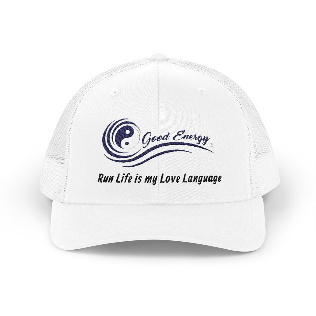 Good Energy Oilfield Snapback Trucker Cap – Run Life is My Love Language