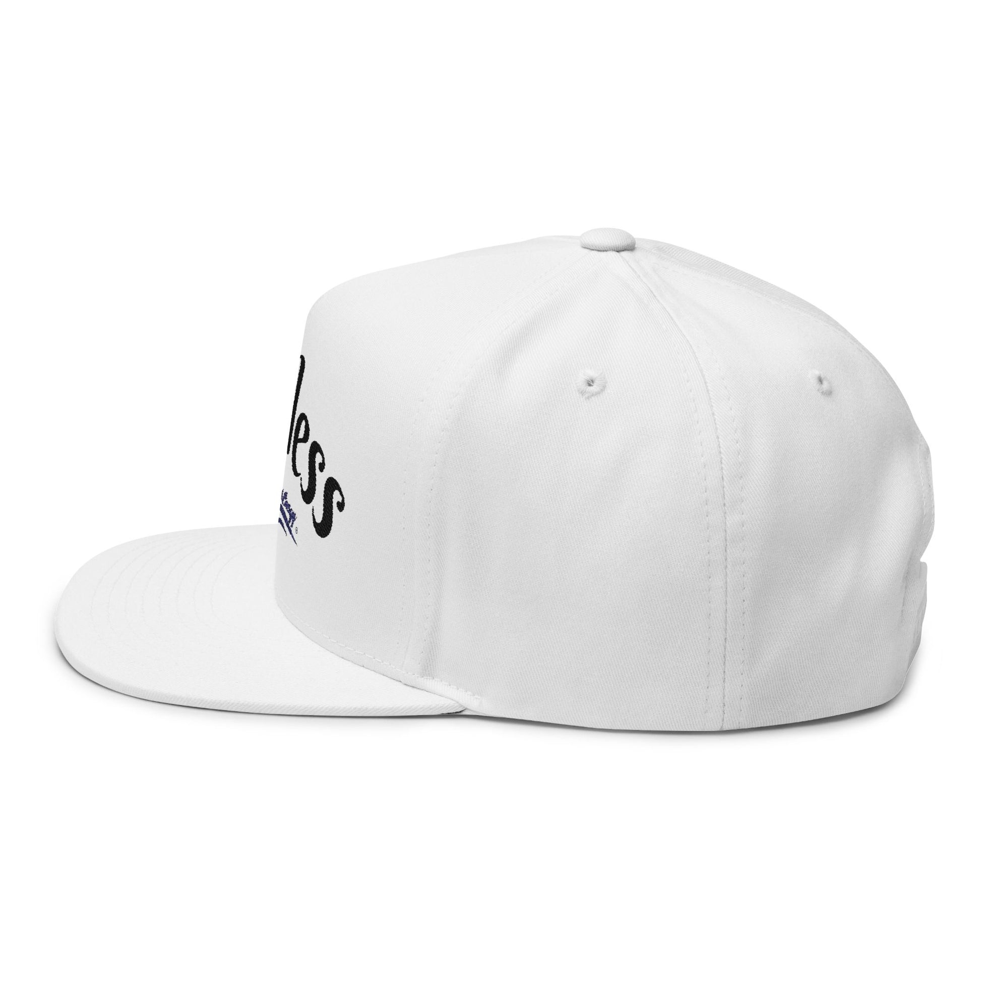 Fearless Embroidered Flat Bill Cap — "Fearless" Good Energy Snapback