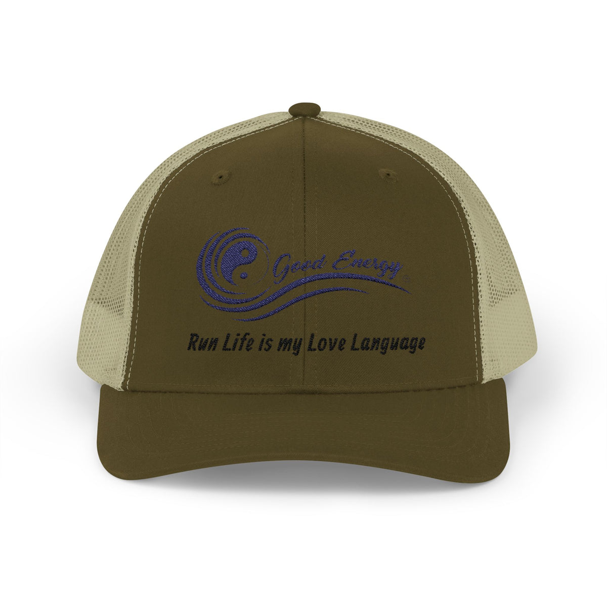 Good Energy Oilfield Snapback Trucker Cap – Run Life is My Love Language