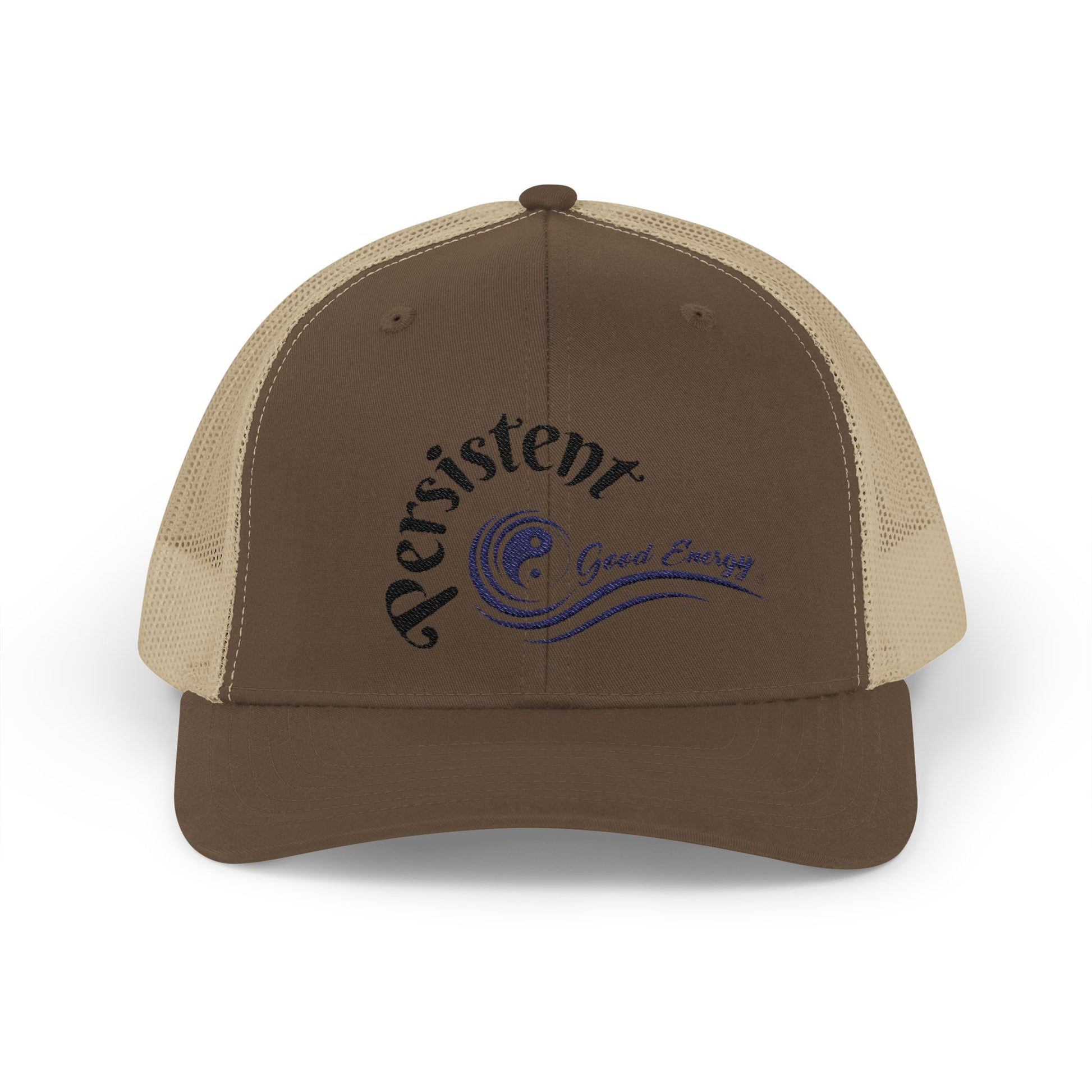 "Persistent" Good Energy Snapback Trucker Cap — Never Give Up, Never Give In