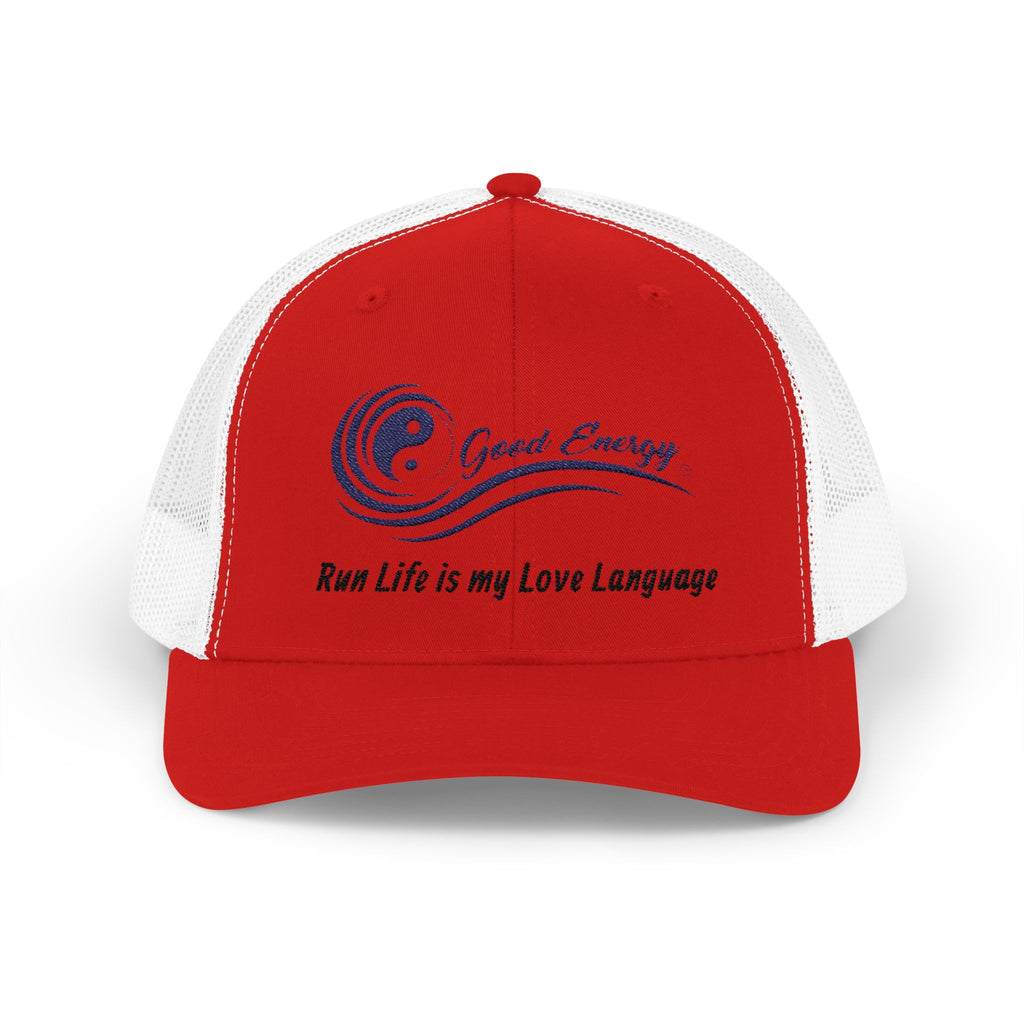 Good Energy Oilfield Snapback Trucker Cap – Run Life is My Love Language