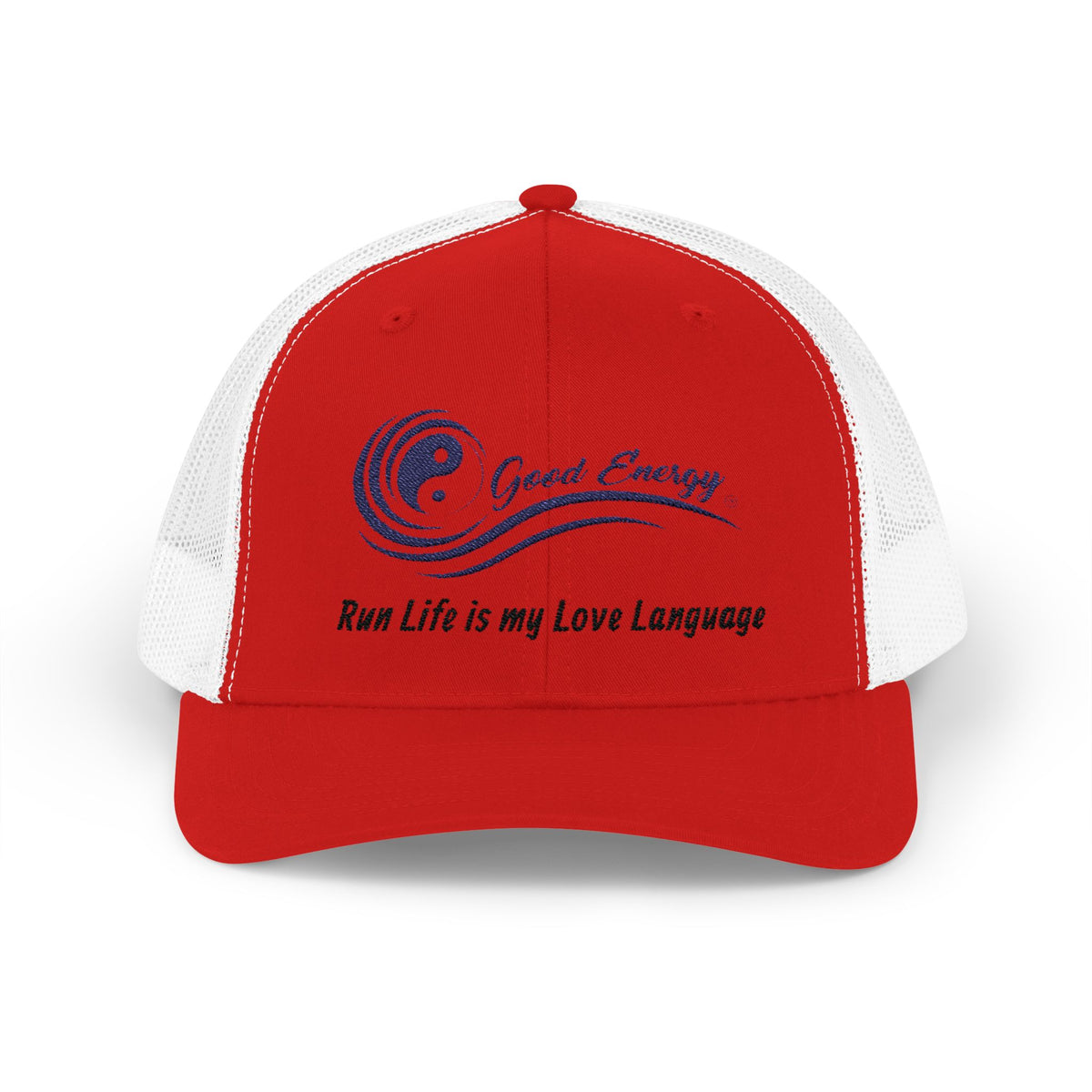 Good Energy Oilfield Snapback Trucker Cap – Run Life is My Love Language
