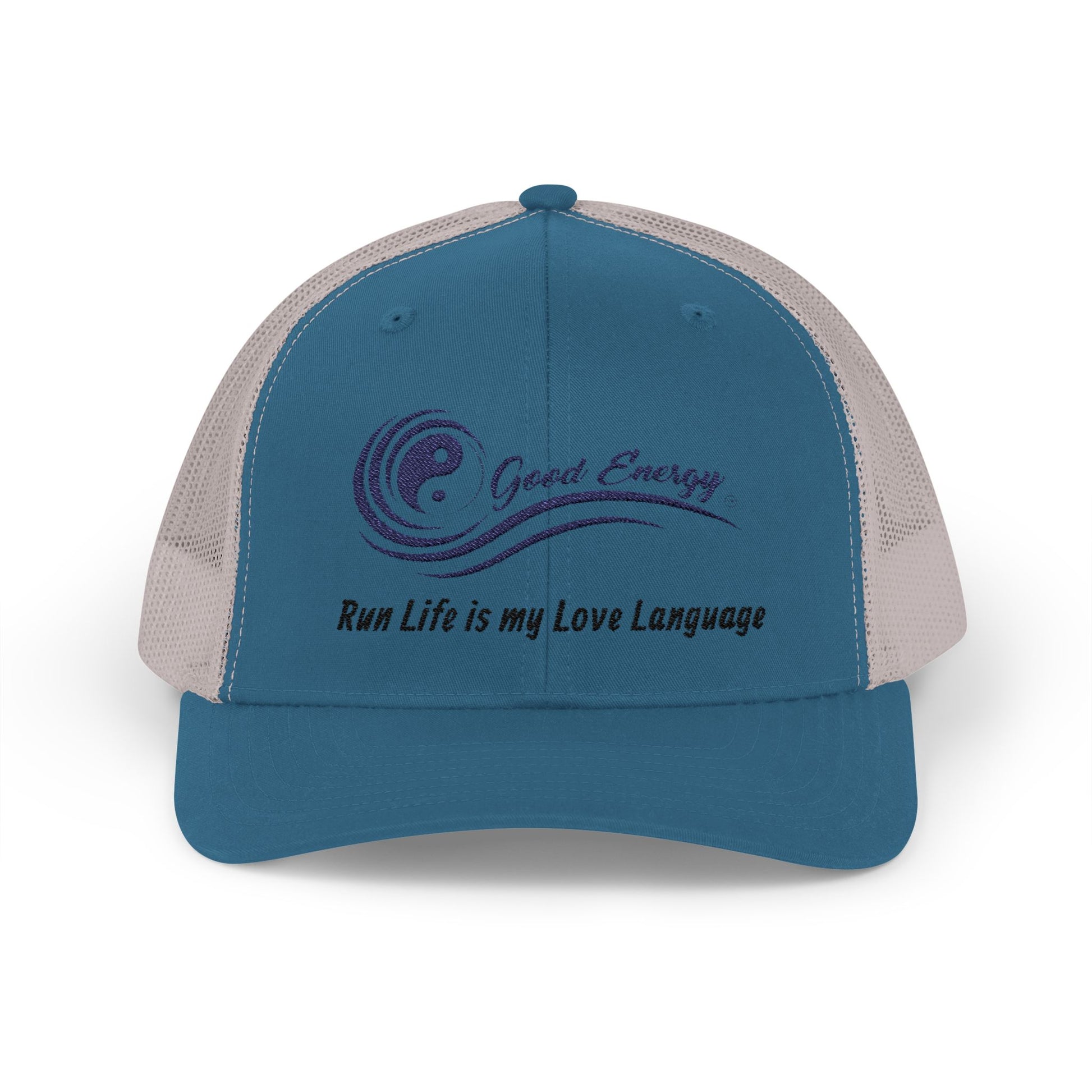 Good Energy Oilfield Snapback Trucker Cap – Run Life is My Love Language