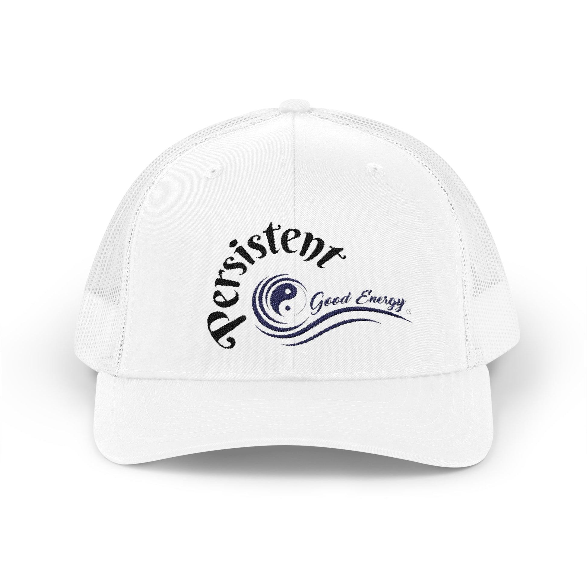 "Persistent" Good Energy Snapback Trucker Cap — Never Give Up, Never Give In