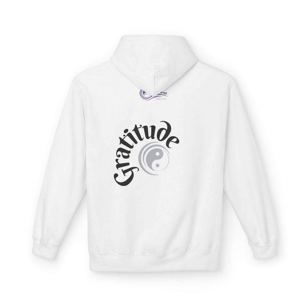 Gratitude Unisex Midweight Hoodie, Cozy Casual Wear, Gift for Meditation, Mindfulness Apparel, Spirituality Sweatshirt
