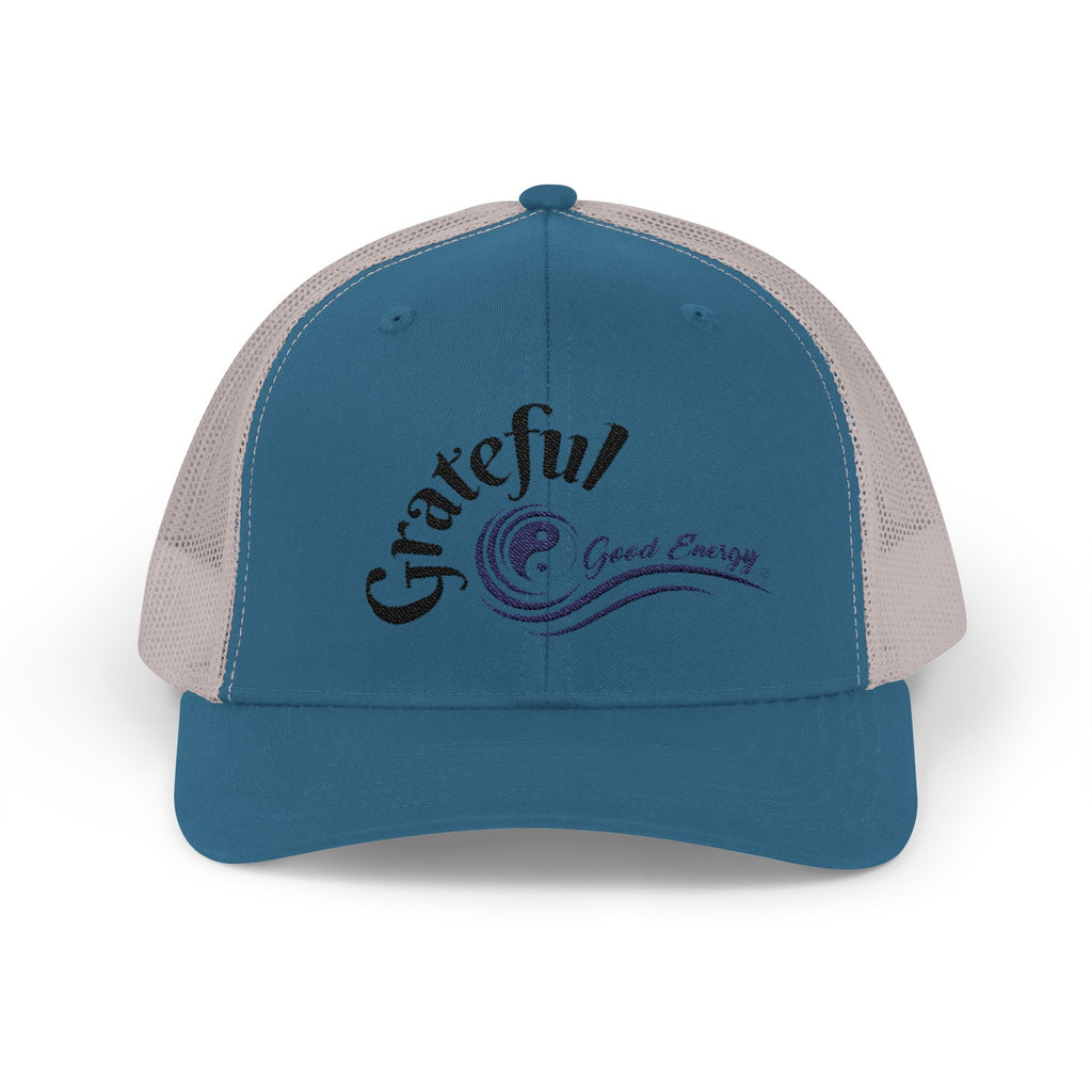 "Grateful" Good Energy Snapback Trucker Cap – A powerful mindset gift for yourself and others
