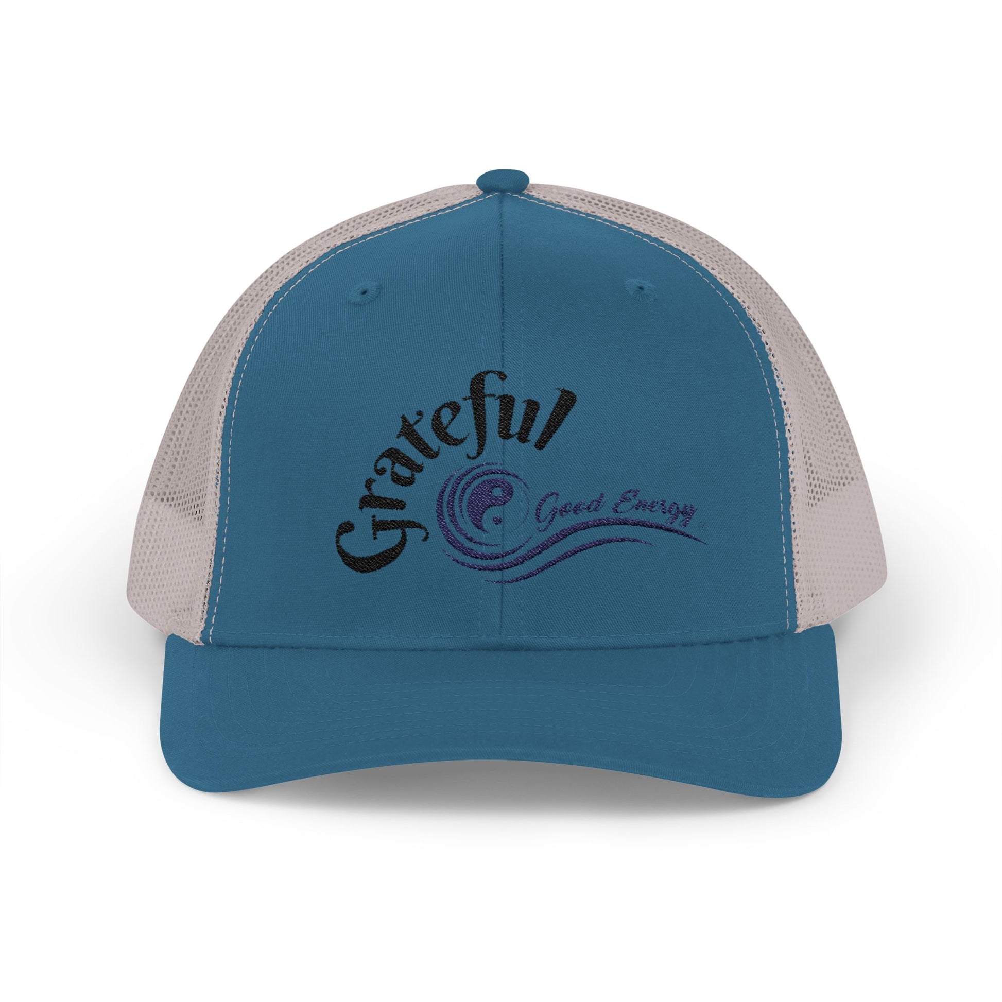 "Grateful" Good Energy Snapback Trucker Cap – A powerful mindset gift for yourself and others