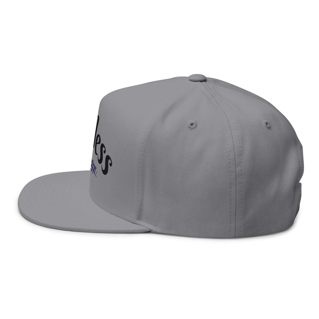Fearless Embroidered Flat Bill Cap — "Fearless" Good Energy Snapback