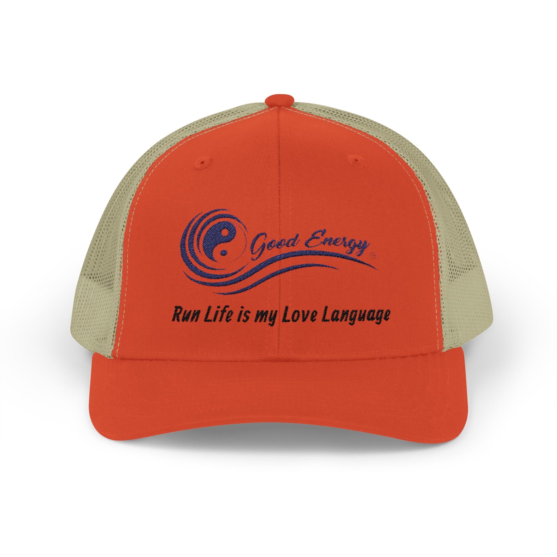 Good Energy Oilfield Snapback Trucker Cap – Run Life is My Love Language