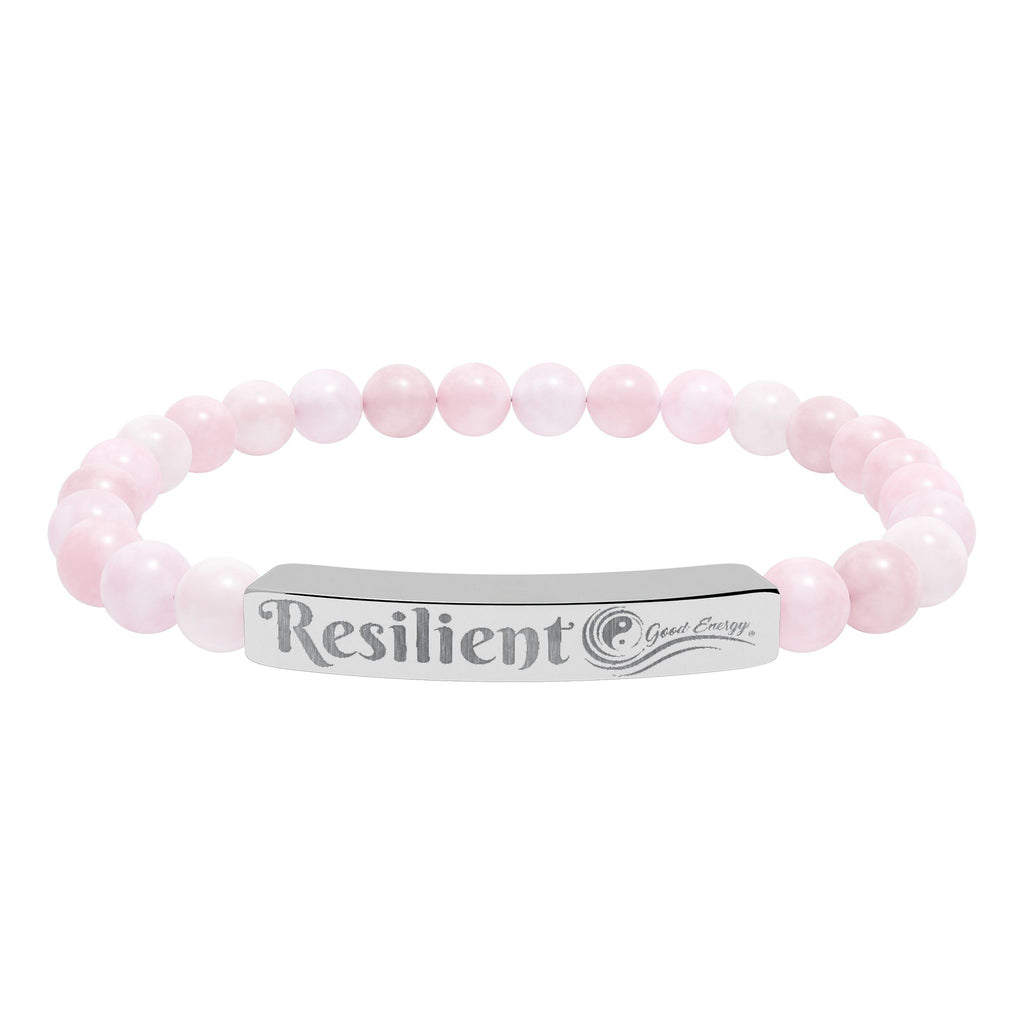 Resilient Good Energy Natural Stone Stretch Bar Bracelet