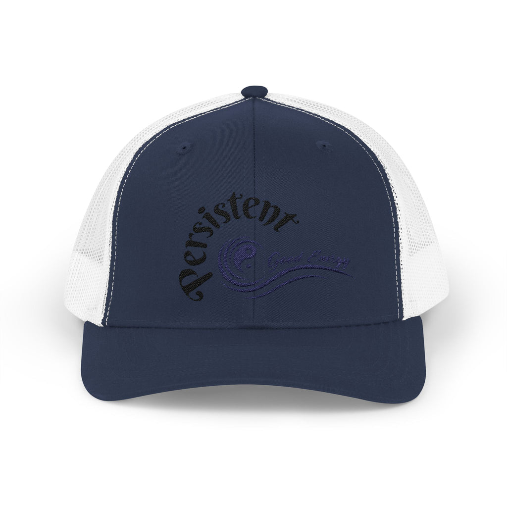 "Persistent" Good Energy Snapback Trucker Cap — Never Give Up, Never Give In