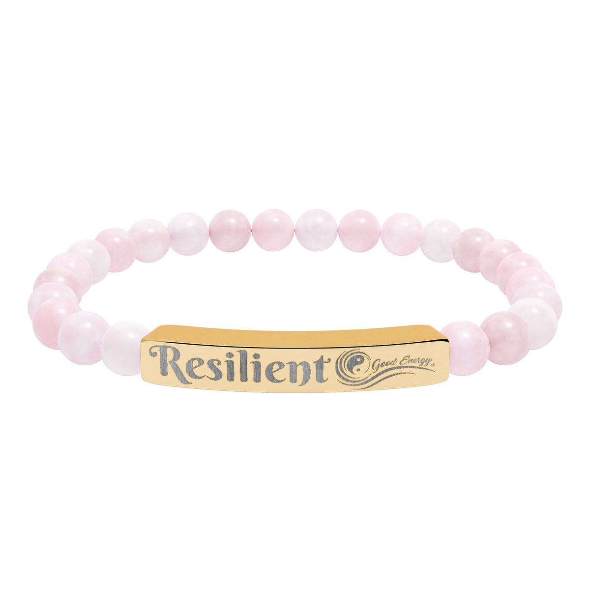 Resilient Good Energy Natural Stone Stretch Bar Bracelet