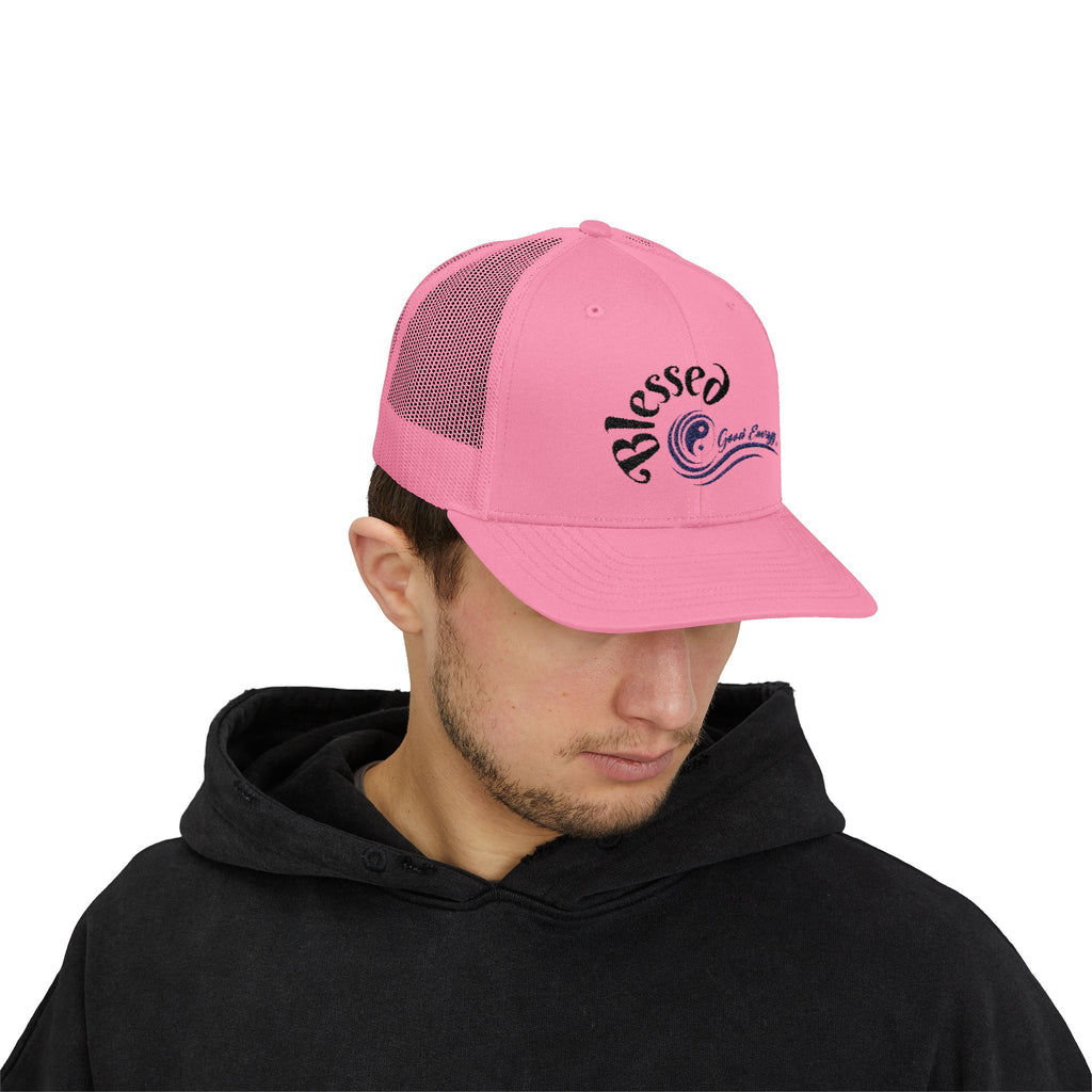 "Blessed" Good Energy Snapback Trucker Cap – A powerful mindset gift for yourself and others
