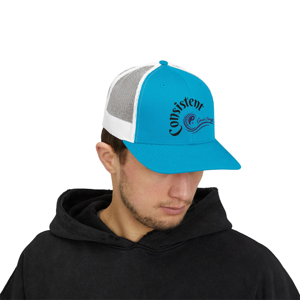 "Consistent" Good Energy Snapback Trucker Cap – Your Commitment to principles and values delivers results