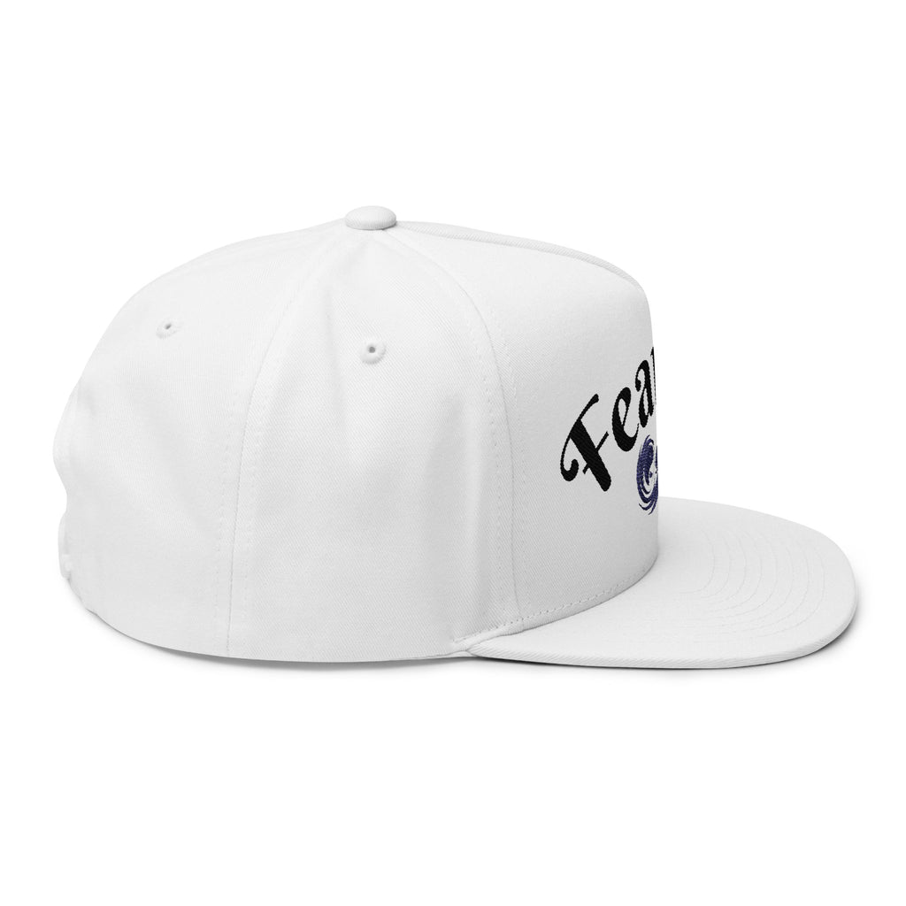"Fearless" Embroidered Flat Bill Cap — "Fearless" Good Energy Snapback