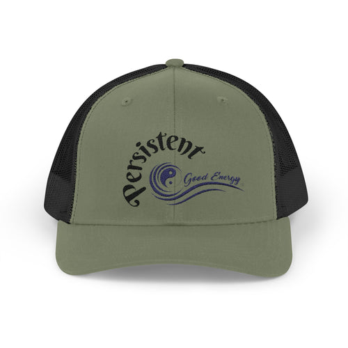 "Persistent" Good Energy Snapback Trucker Cap — Never Give Up, Never Give In