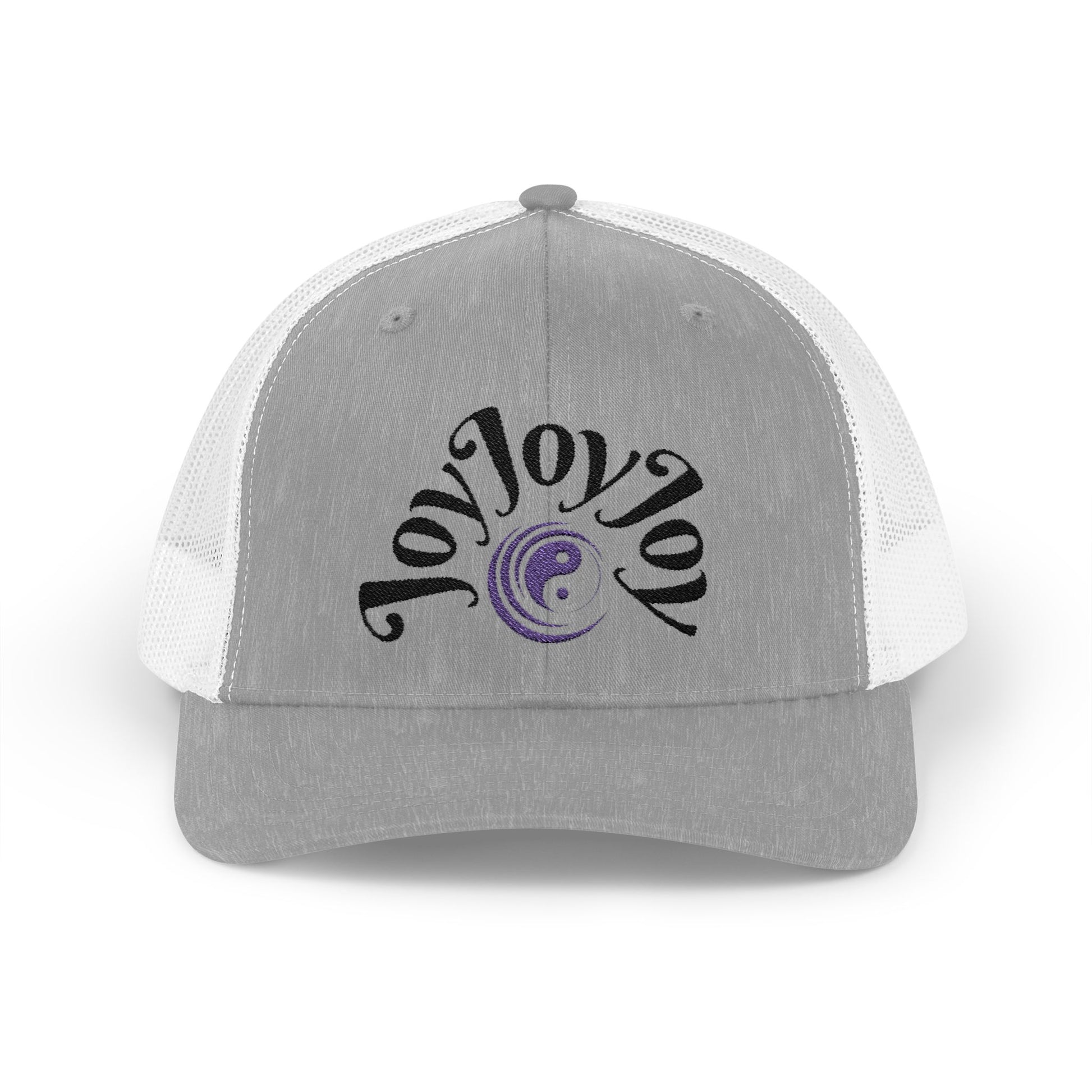 Joy Joy Joy Vibrant Snapback Trucker Cap | Unisex Adjustable Hat for Outdoor Adventures, Festivals, Sports, Travel, Summer Fun