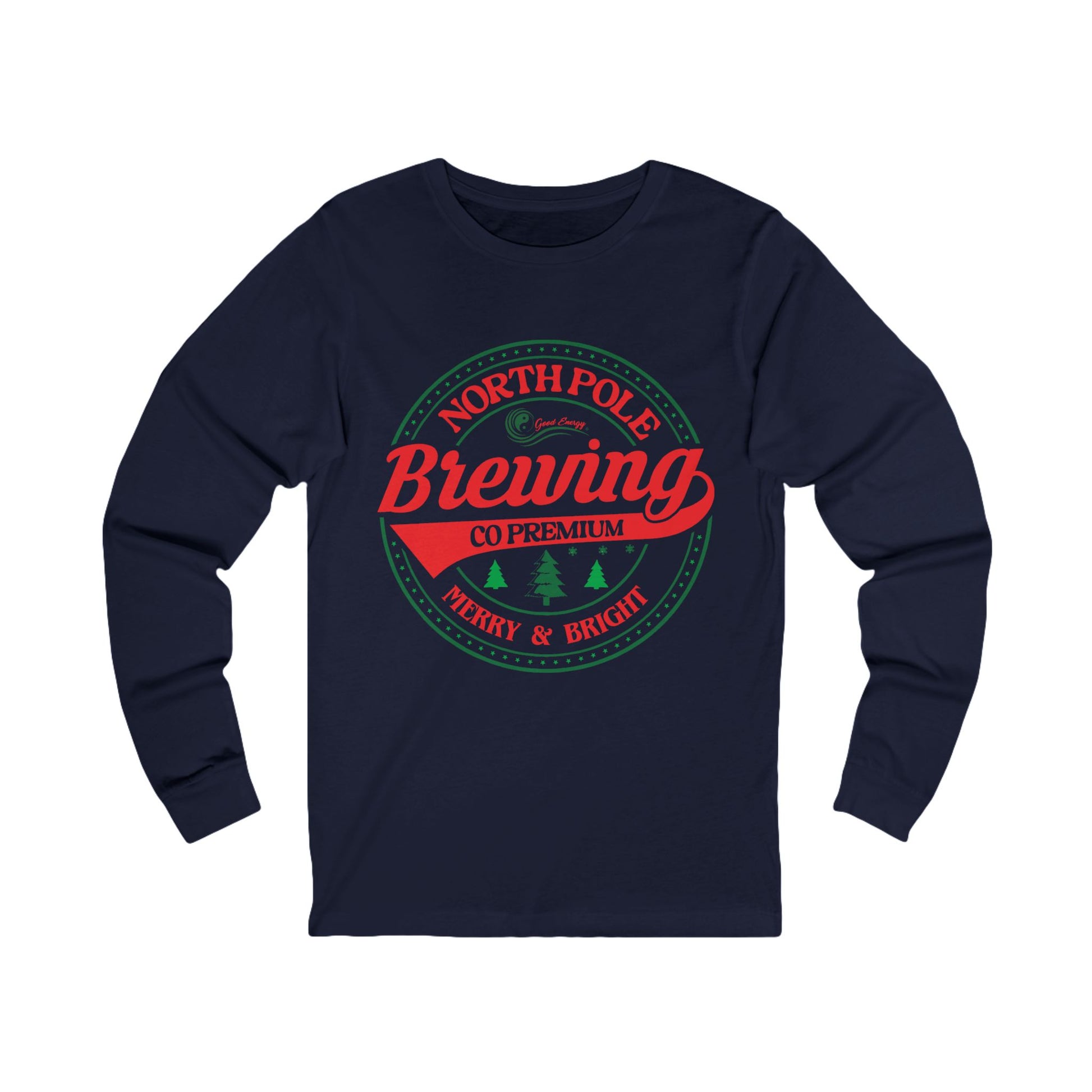 North Pole Brewing Long Sleeve Tee — Merry & Bright Holiday Beer Shirt