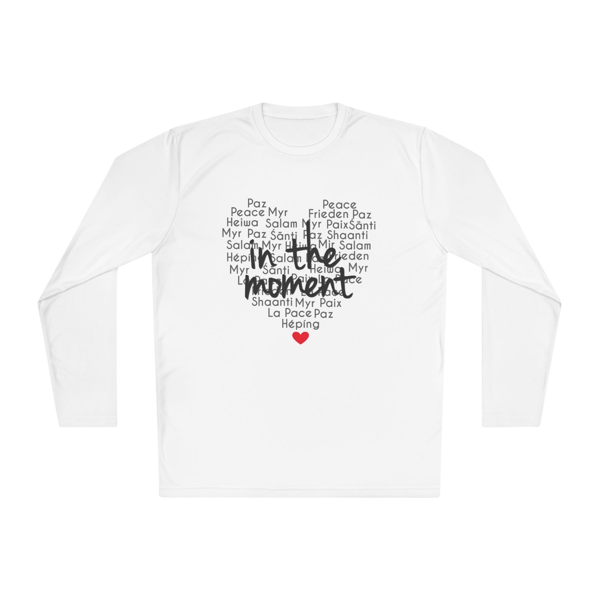 Long Sleeve Tee - Peaceful ✌️ Universal Language - Unisex Lightweight
