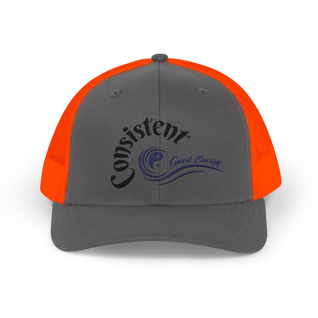"Consistent" Good Energy Snapback Trucker Cap – Your Commitment to principles and values delivers results