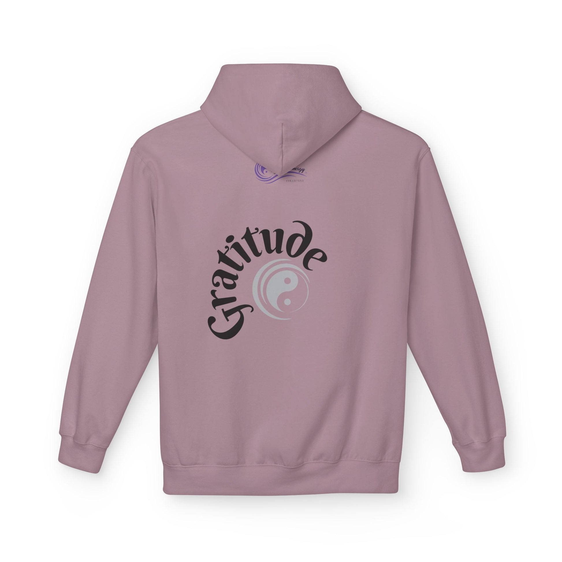 Gratitude Unisex Midweight Hoodie, Cozy Casual Wear, Gift for Meditation, Mindfulness Apparel, Spirituality Sweatshirt