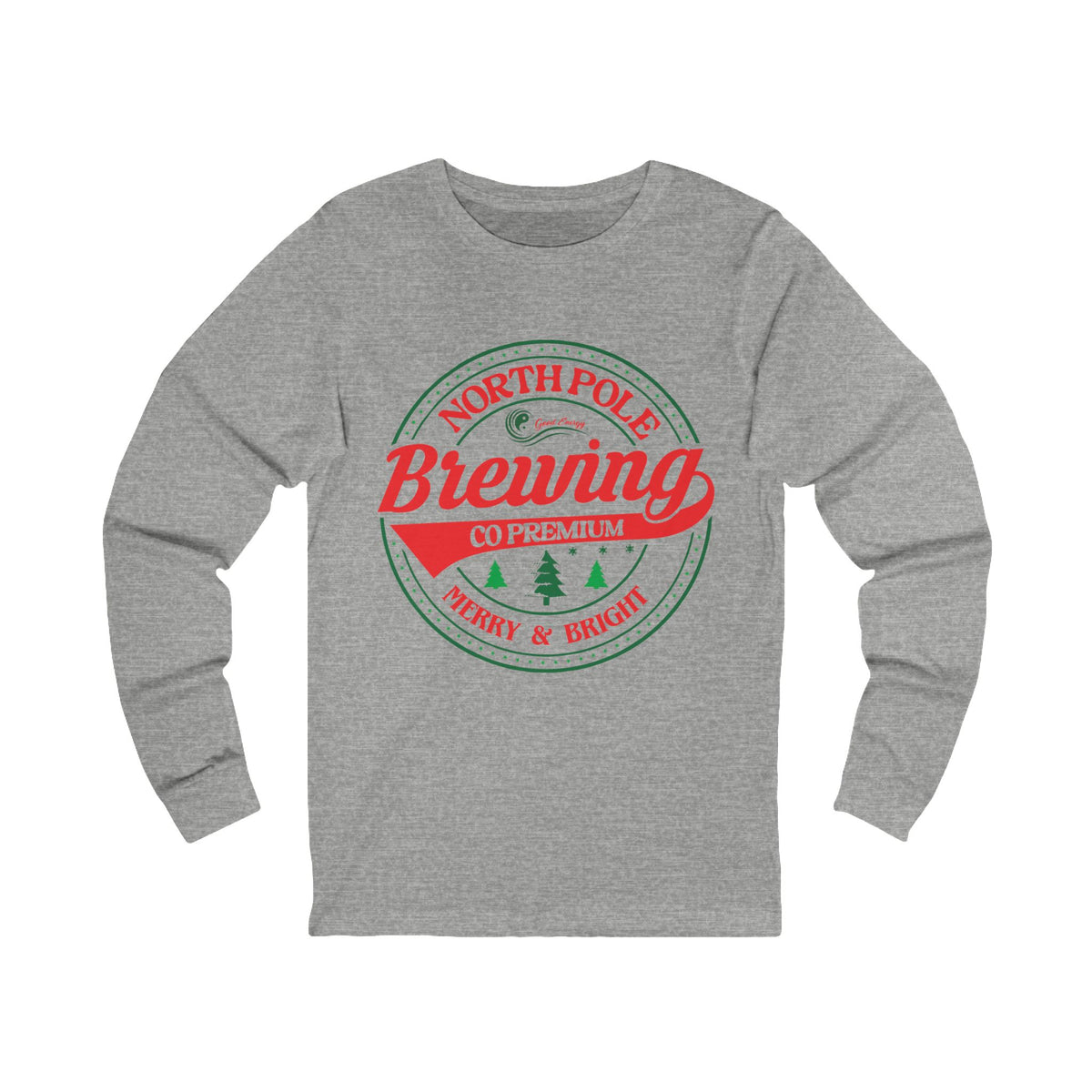 Good Energy Merry and Bright Holiday Long Sleeve Tee — North Pole Brewing Company