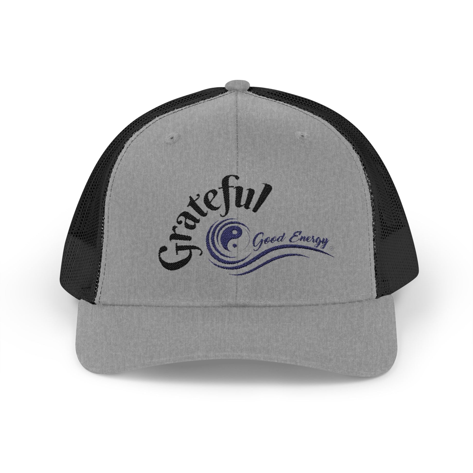 "Grateful" Good Energy Snapback Trucker Cap – A powerful mindset gift for yourself and others