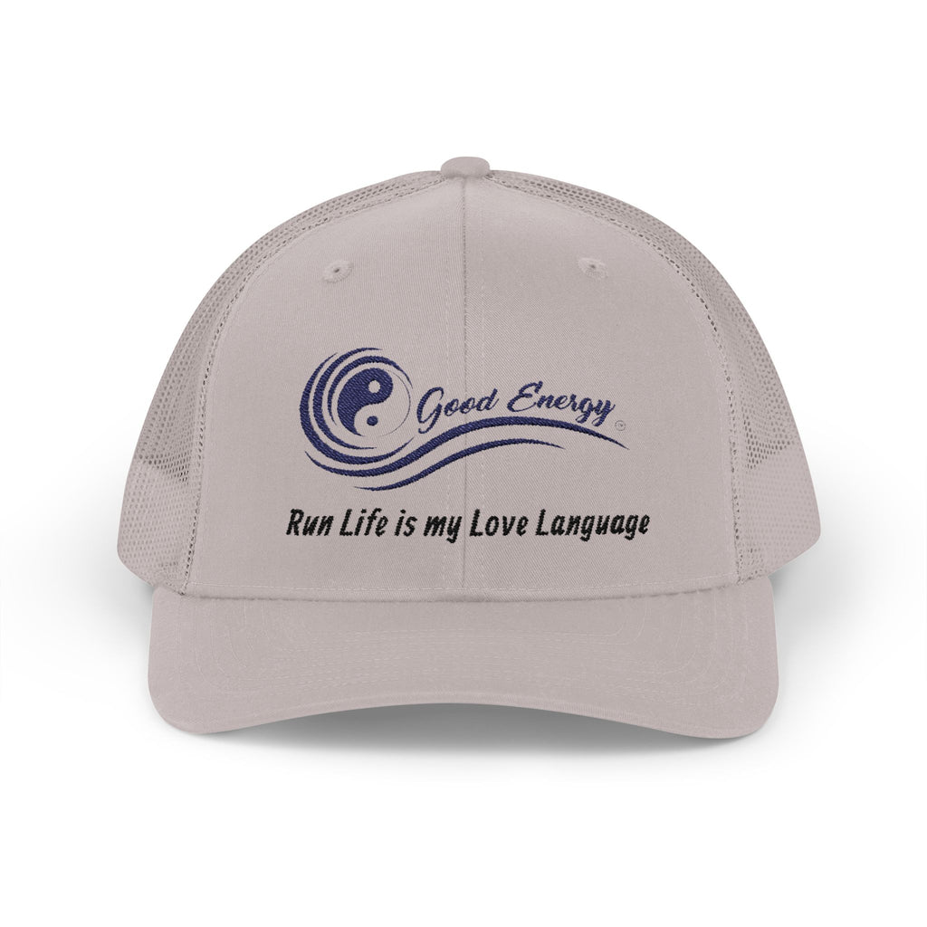 Good Energy Oilfield Snapback Trucker Cap – Run Life is My Love Language