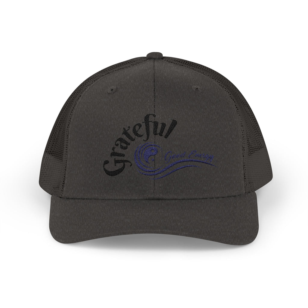 "Grateful" Good Energy Snapback Trucker Cap – A powerful mindset gift for yourself and others