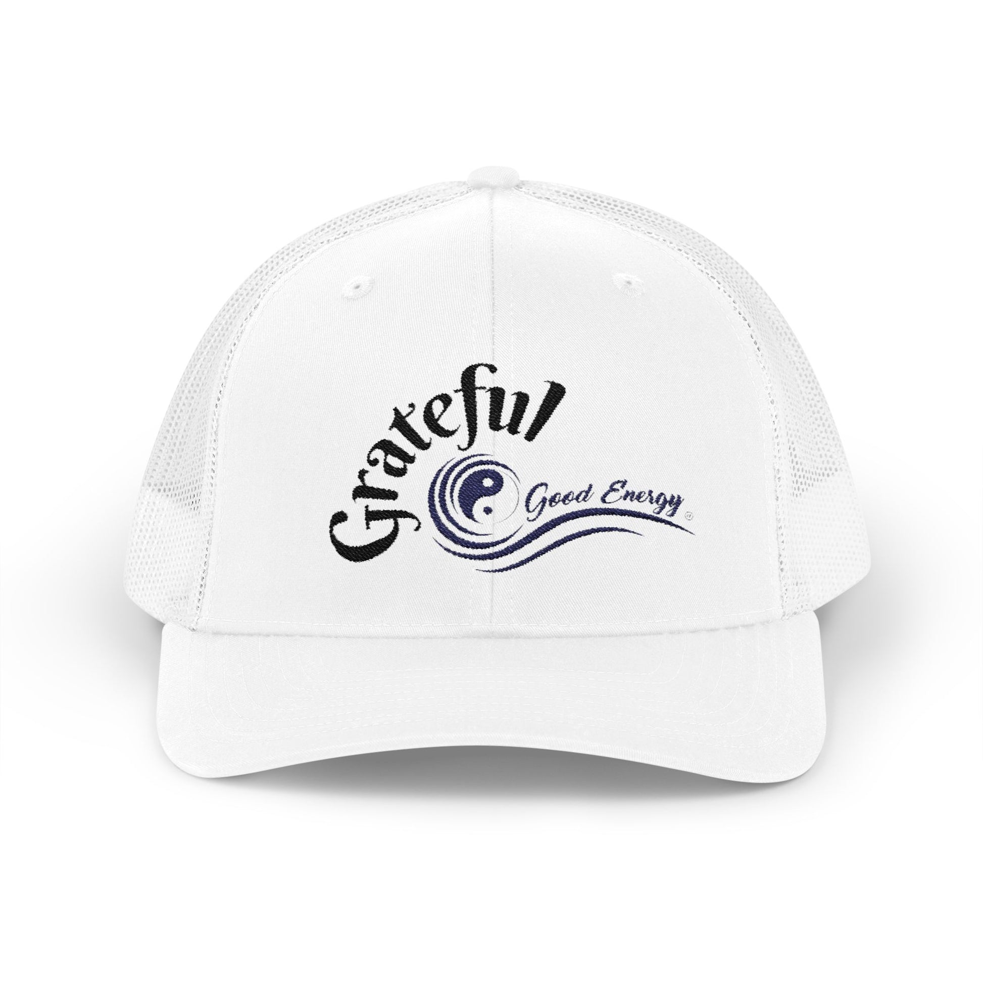 "Grateful" Good Energy Snapback Trucker Cap – A powerful mindset gift for yourself and others