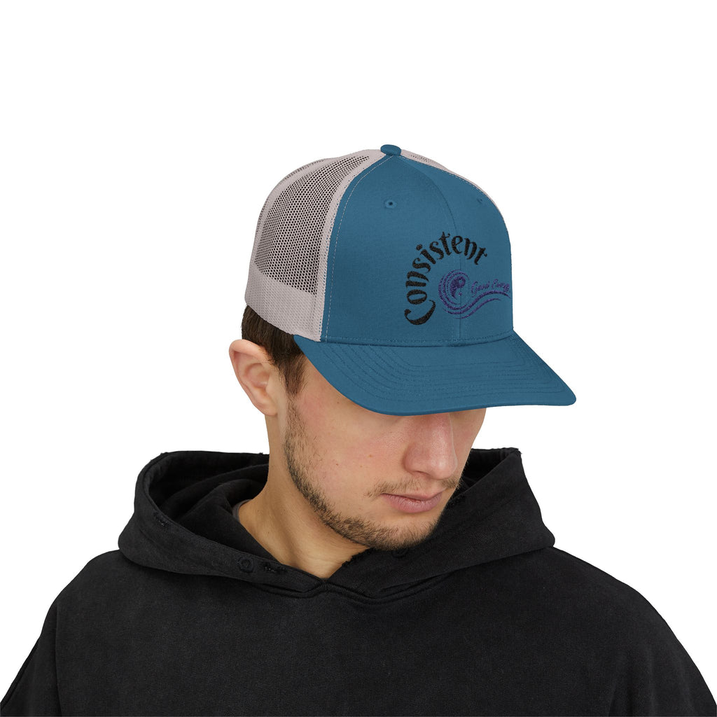 "Consistent" Good Energy Snapback Trucker Cap – Your Commitment to principles and values delivers results