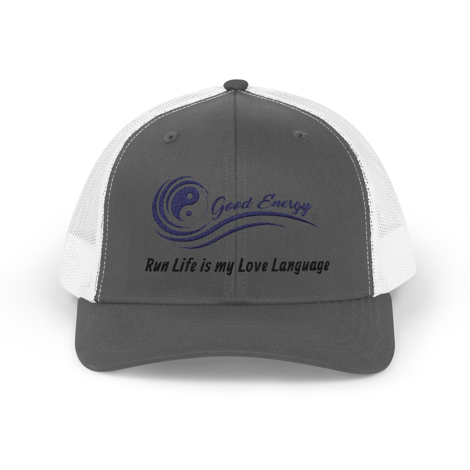 Good Energy Oilfield Snapback Trucker Cap – Run Life is My Love Language