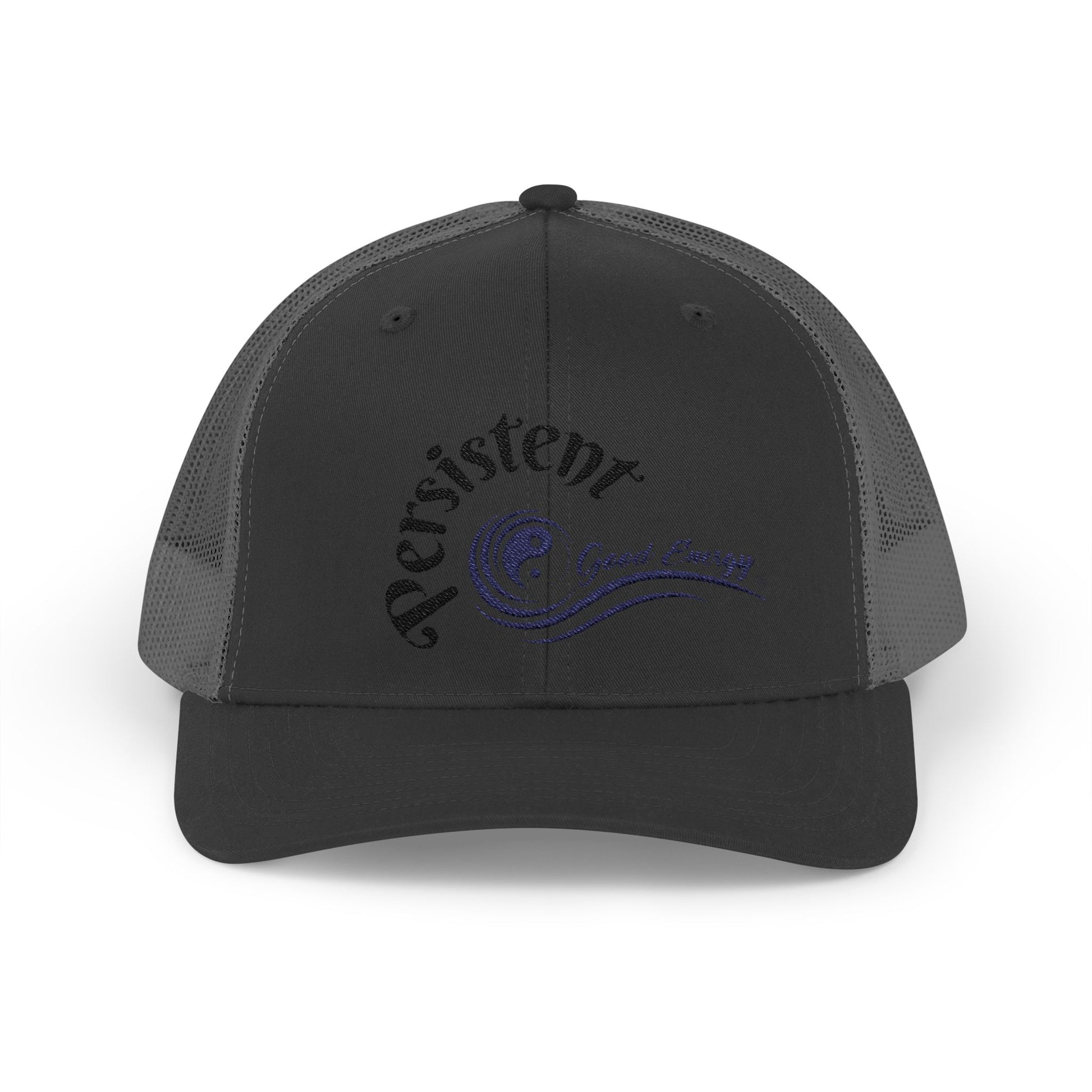 "Persistent" Good Energy Snapback Trucker Cap — Never Give Up, Never Give In
