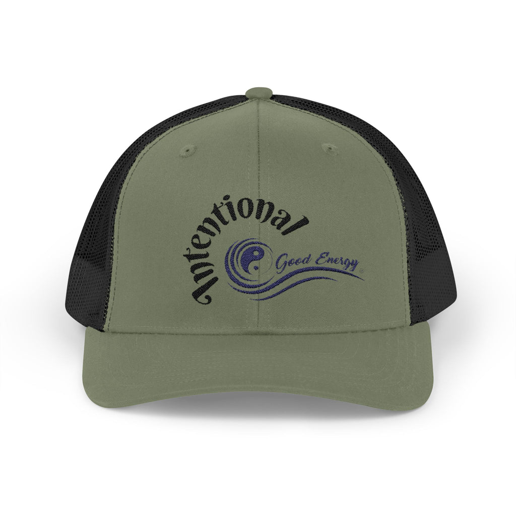 "Intentional" Good Energy Snapback Trucker Cap – A powerful mindset gift for yourself and others