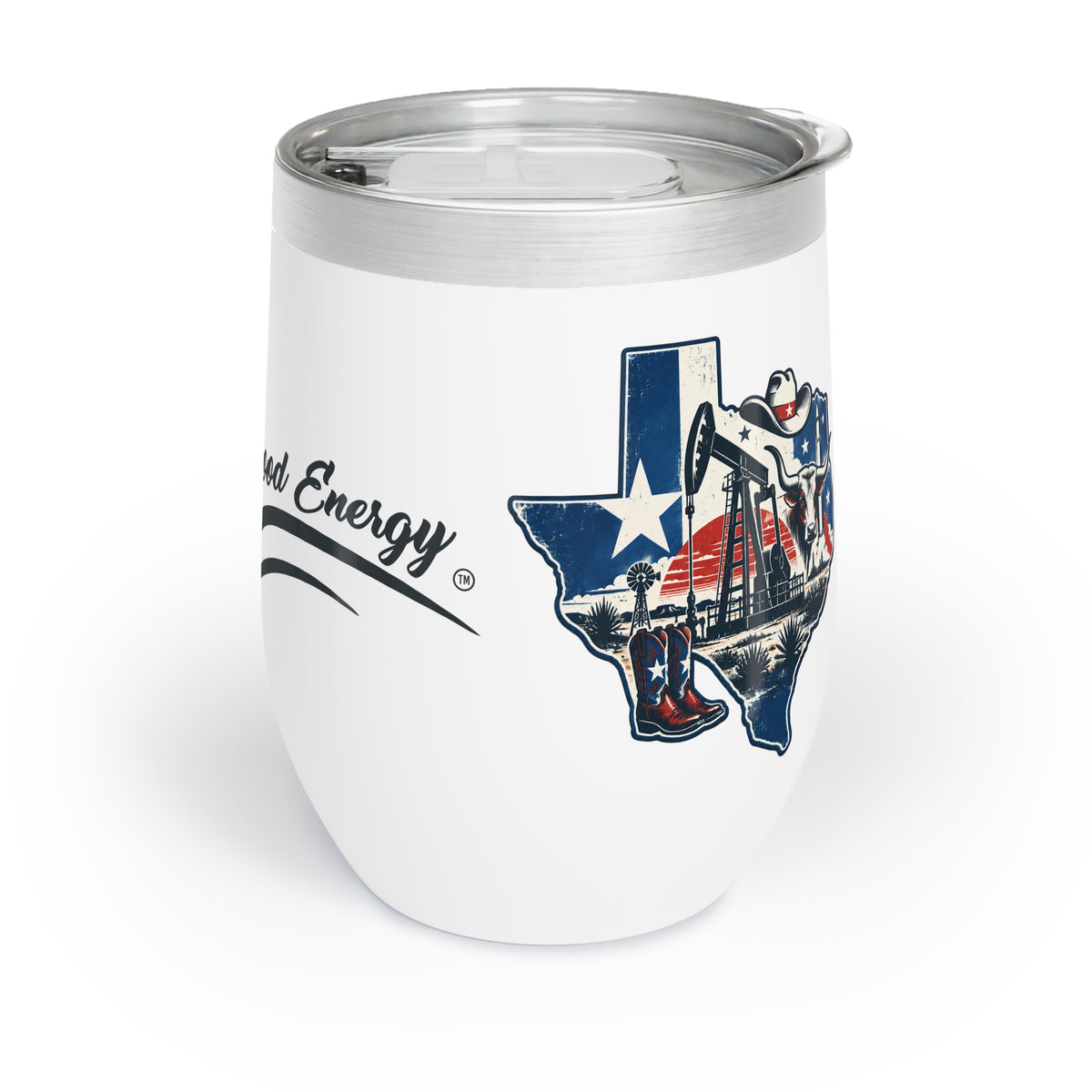 Good Wells, Good Wine, Good Energy, Texas Wine Tumbler
