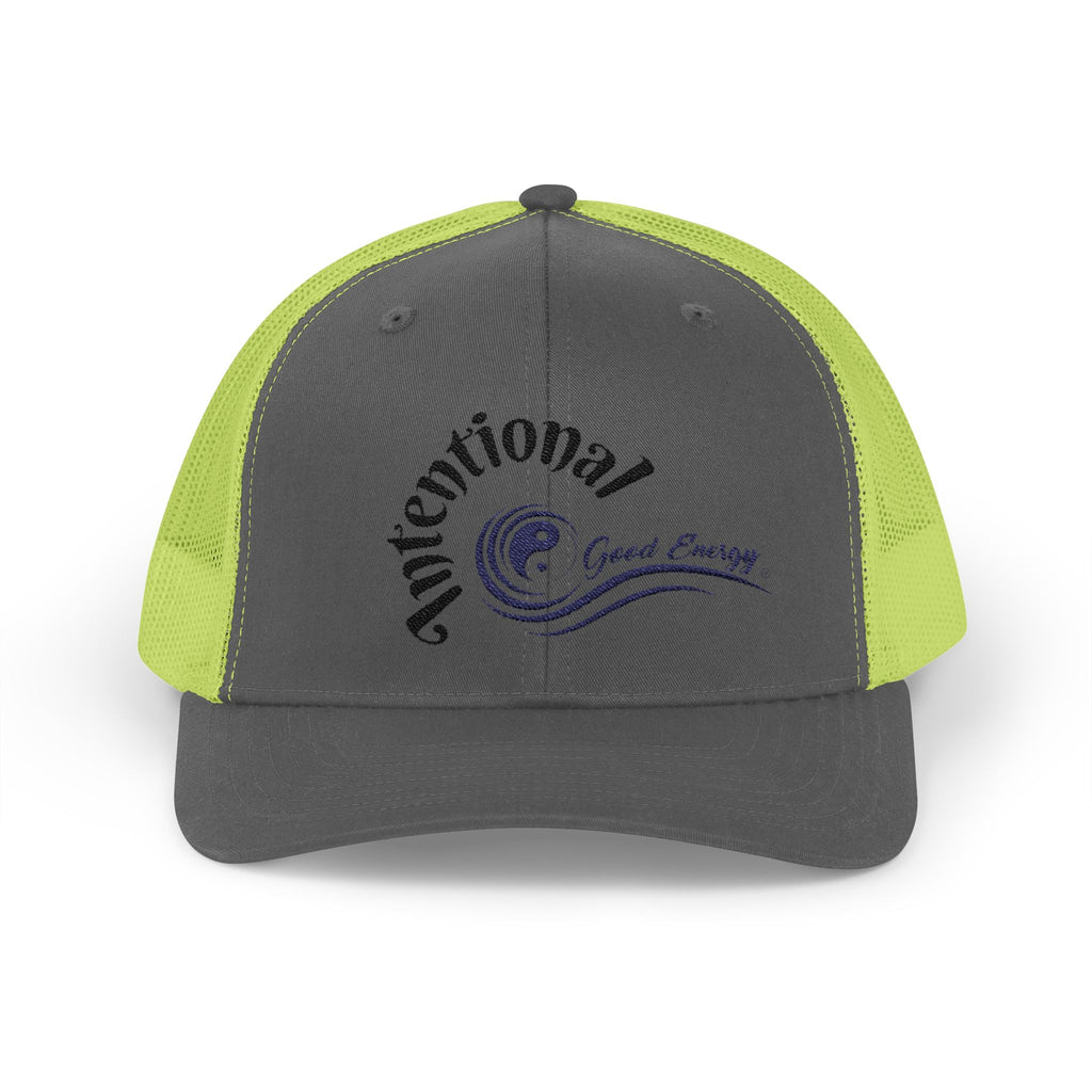 "Intentional" Good Energy Snapback Trucker Cap – A powerful mindset gift for yourself and others