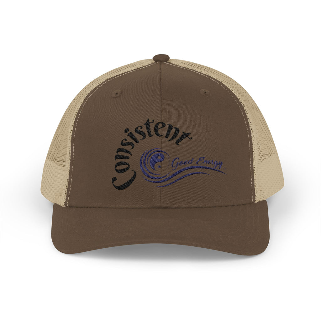 "Consistent" Good Energy Snapback Trucker Cap – Your Commitment to principles and values delivers results