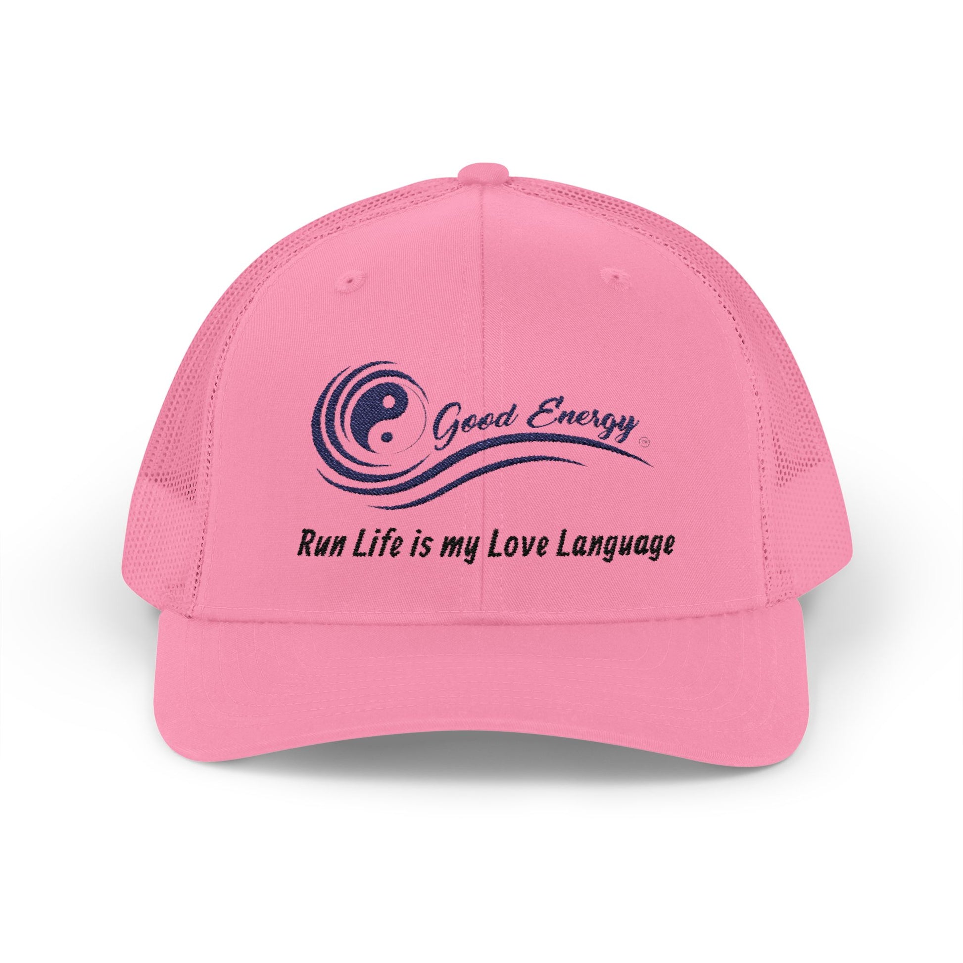 Good Energy Oilfield Snapback Trucker Cap – Run Life is My Love Language
