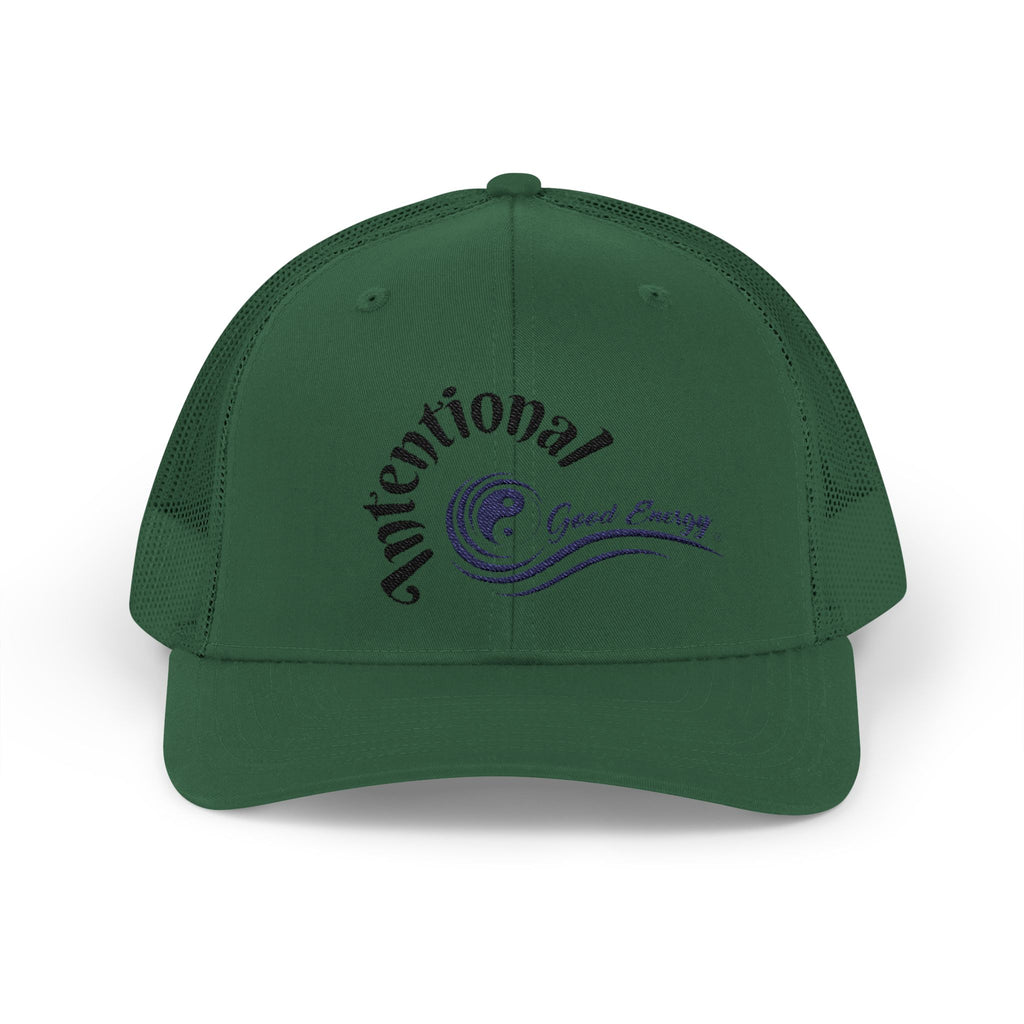 "Intentional" Good Energy Snapback Trucker Cap – A powerful mindset gift for yourself and others