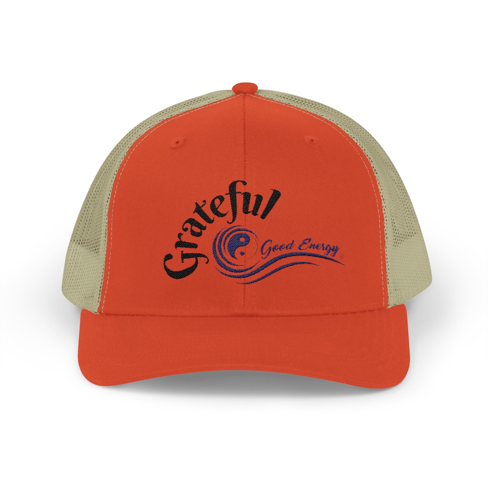 "Grateful" Good Energy Snapback Trucker Cap – A powerful mindset gift for yourself and others