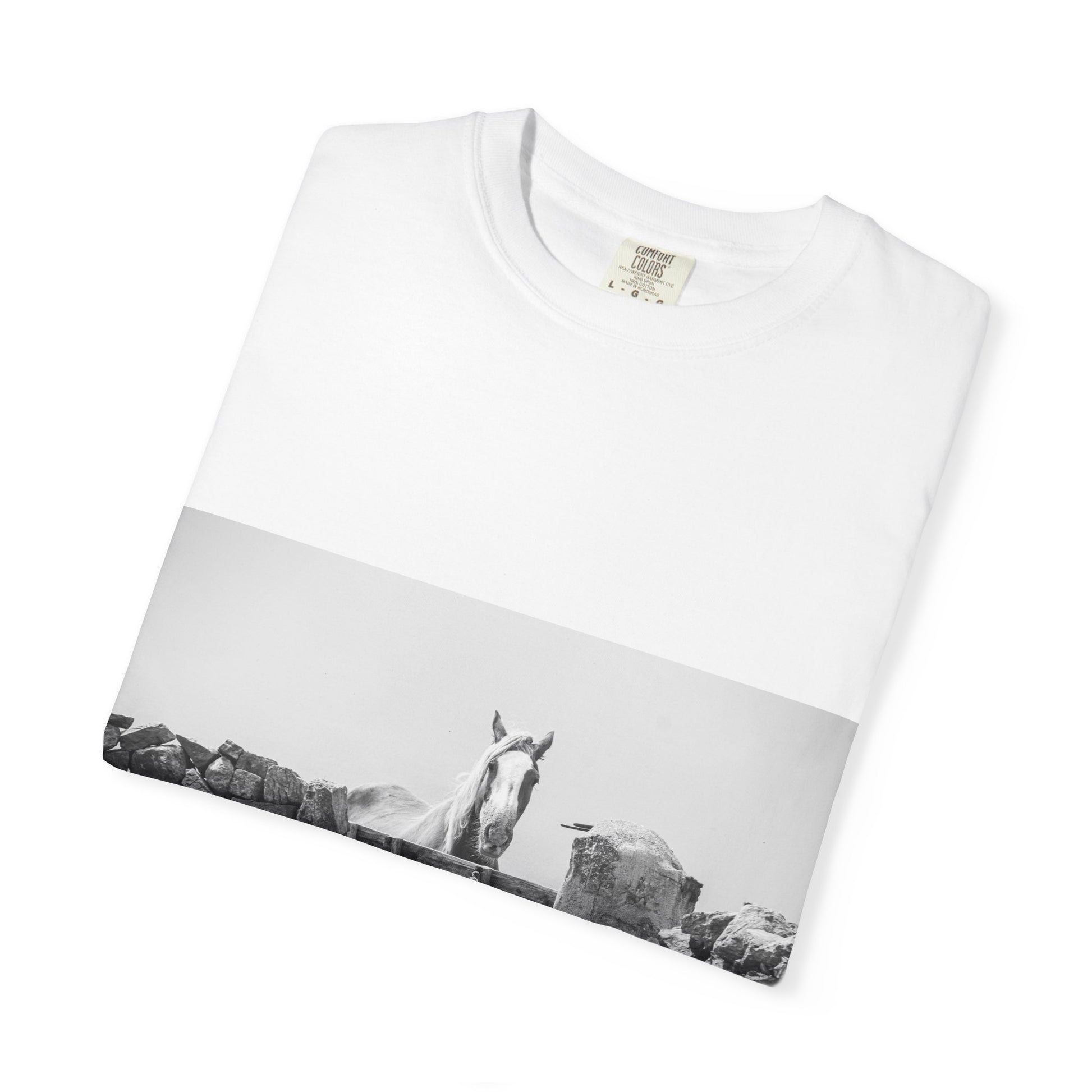 Monochrome Horse Graphic Tee | Casual Unisex T-Shirt for Animal Lovers, Gift for Friends, Birthday Present, Farmhouse Decor